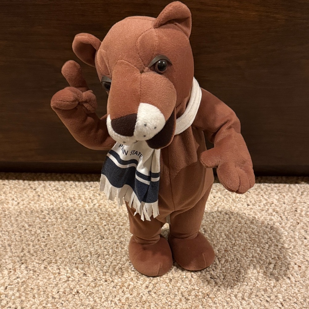 Vintage Penn state animated plush nittany lion